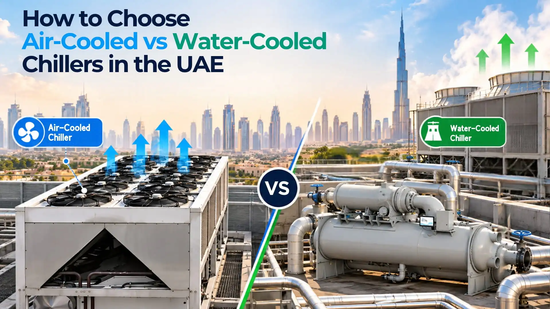 Air-Cooled vs Water-Cooled Chillers in the UAE