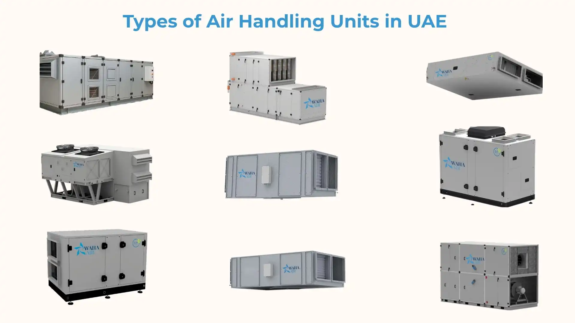 Types of air handling units in UAE