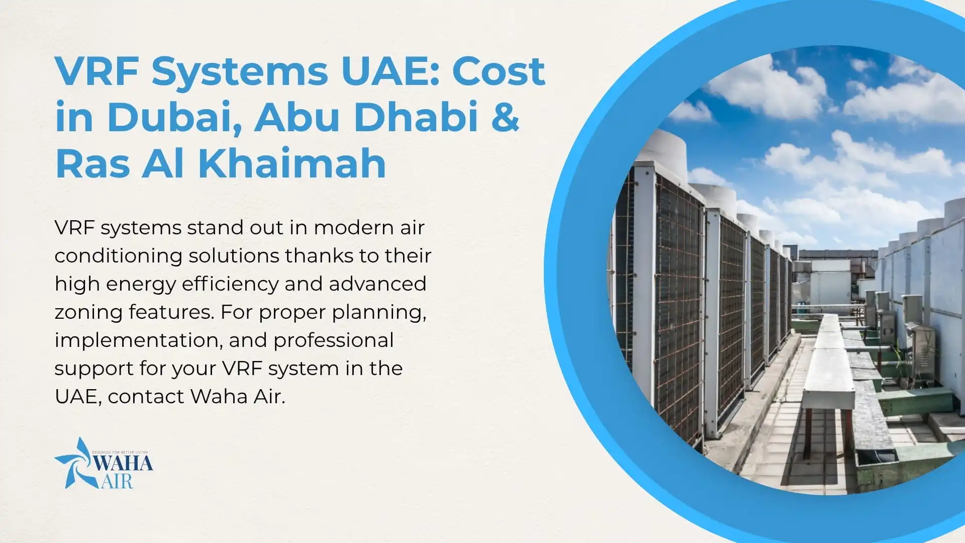 VRF Systems UAE: Cost in Dubai, Abu Dhabi & Ras Al Khaimah